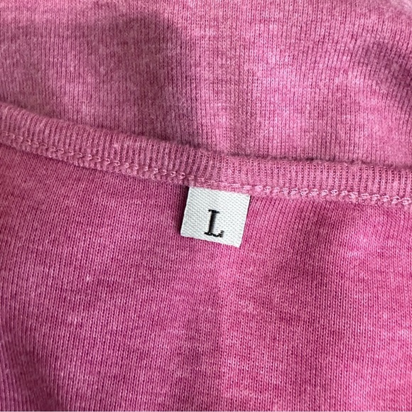 Women's Mauve Long Sleeve V-Neck Top - Picture 5 of 7